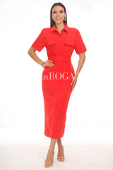 VESTIDO RED MIDI