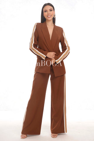 SET BROWN STRIPES