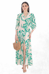 Vestido shell green